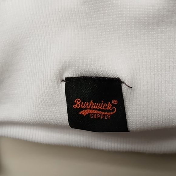 Bushwick Sweatshirt Men's Size XL White Long Sleeve Hoodie Pullover Sweatshirt - Picture 3 of 3